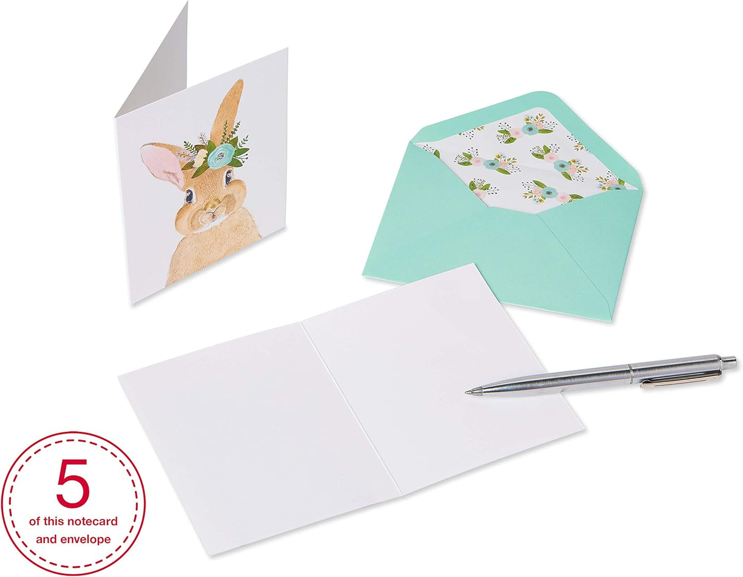 Papyrus Blank Cards with Envelopes, Woodland Animals (20-Count)