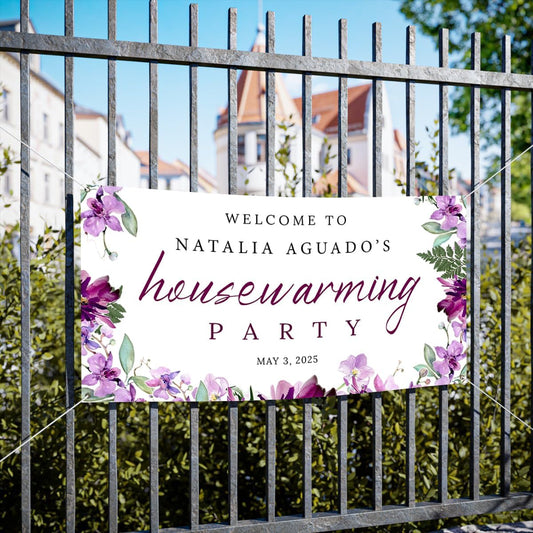 Personalized Housewarming Party Welcome Banner Decorations Double Sided Printing And Various Sizes #17