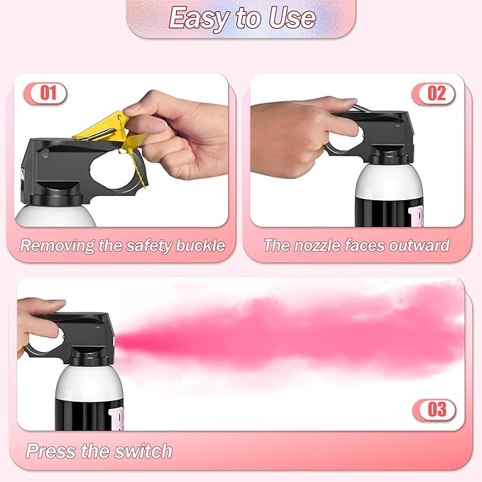 POPUPARTY Gender Reveal Fire Extinguisher Color Blasters, 2 Pink Blasters, Gender Reveal Ideas for Girl Gender Reveal Decor