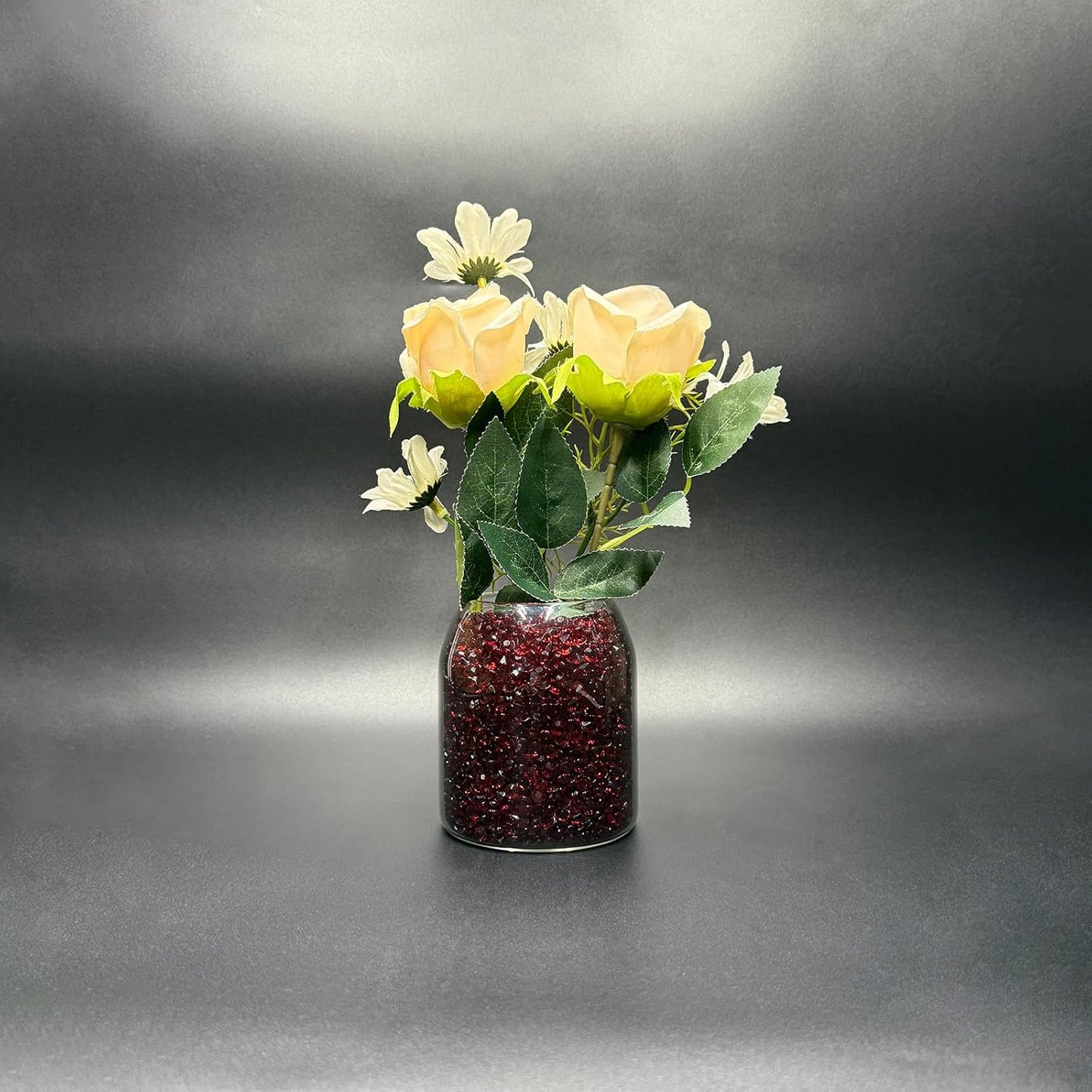 5000 pcs/Pack Wedding Table Scatter Confetti Crystals Acrylic Diamonds 6 mm Rhinestones for Wedding, Bridal Shower, Vase Beads Decorations (6mm, Burgundy)