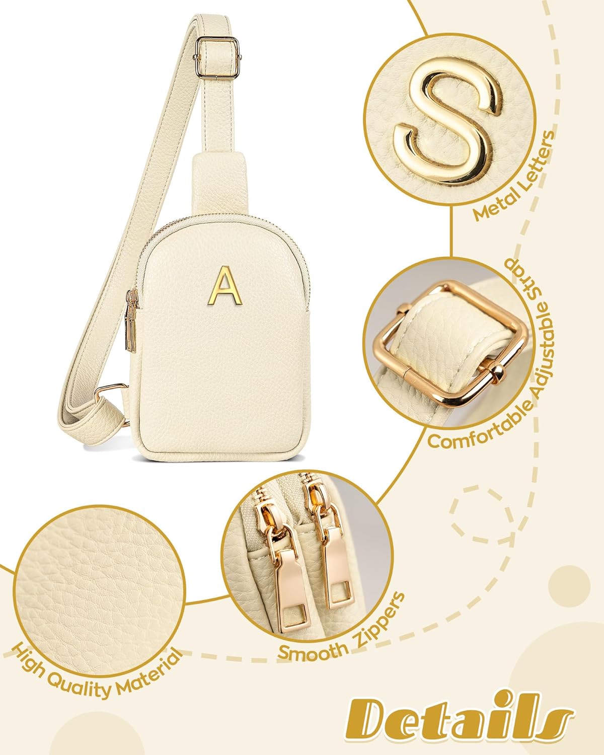 Gifts for 8 9 10 11 12 13 14 15 16 Year Old Girl, Initial Crossbody Bag for Girls, Birthday Gifts for Daughter Granddaughter, Tween Teen Girls Trendy Stuff, Stocking Stuffers for Kids