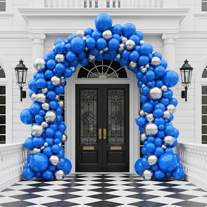 Royal Blue Balloons 100 Pack 12 Inch Blue Latex Party Balloons Round for Baby Shower Birthday Wedding Graduation Anniversary Baseball Nautical Retirement Bachelorette Patriotic Party Decorations