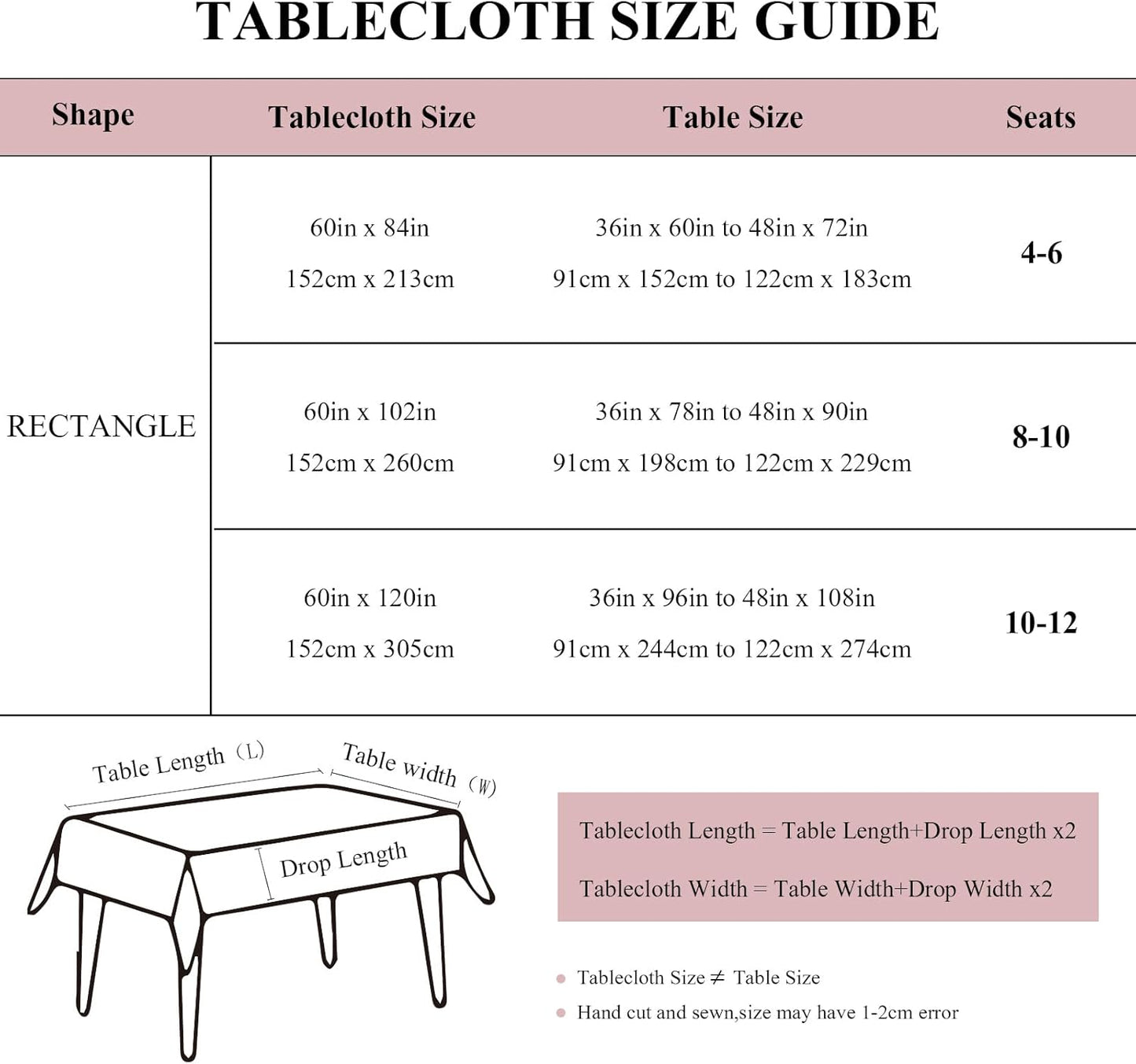 ENJOYBRIDAL Floral Tablecloth - 60 x 120 Inch - Rectangle Rustic Table Cloth Camping Vintage Dining Picnic Table Cover 10-12 Seats Cute Flower Kitchen Polyester Furniture Protector