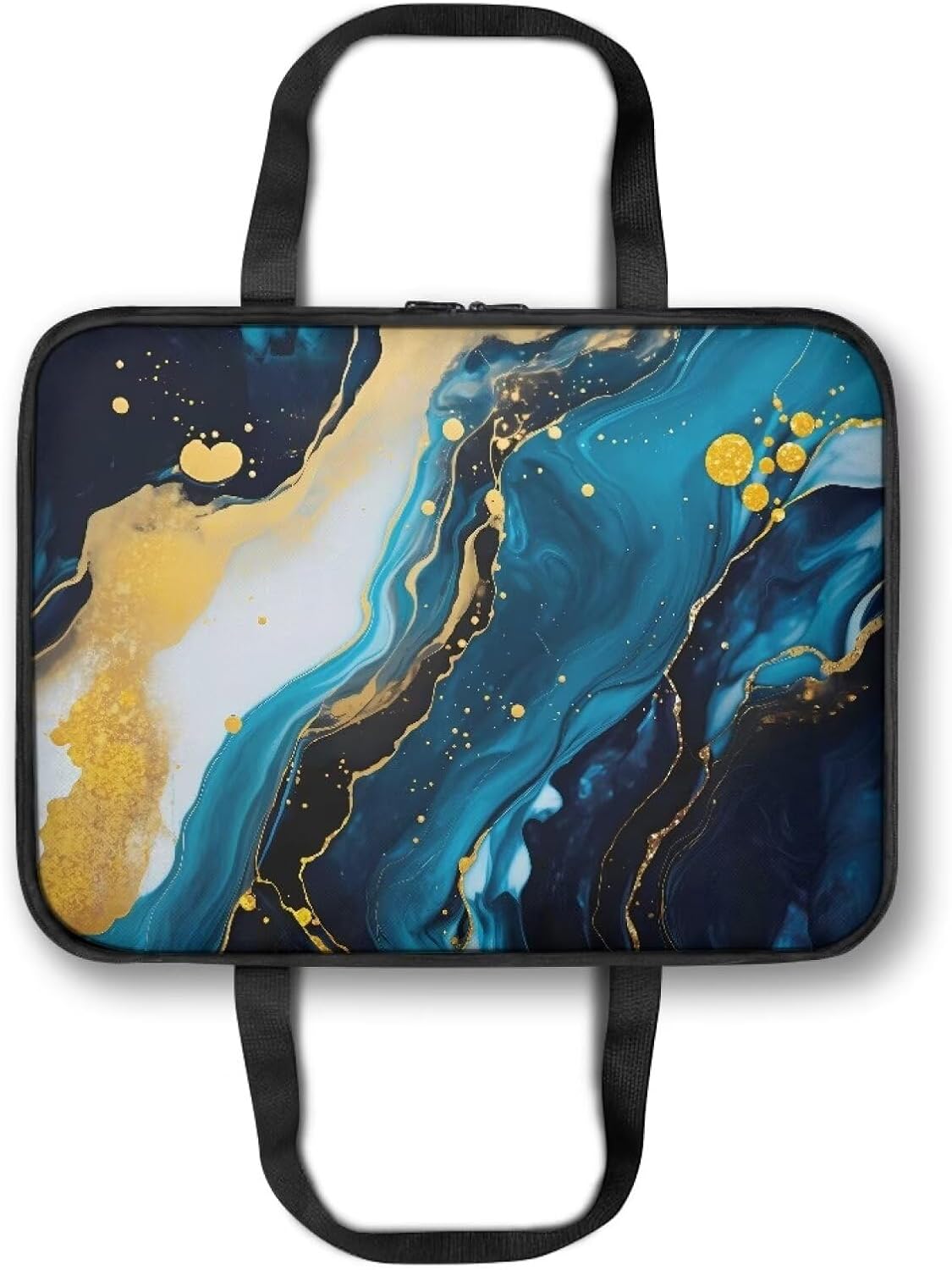 Marble Print Insulated Casserole Carriers Lasagna Holder Tote Reusable Hot Cold Food Carrier with Heat Resistant Lining for Hot or Cold Food Travel Potluck Parties Picnic Cookouts Beach