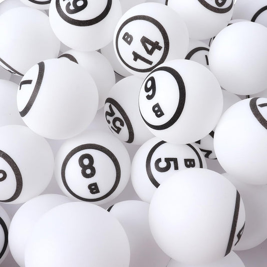 GSE Games & Sports Expert 1.5" Bingo Balls - Ping Pong Size Balls for Large Bingo Cage, Bingo Calling Balls for Parties, Prize Raffles, Family Game Nights
