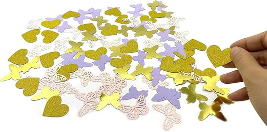 100PCS Butterfly Table Confetti,Butterfly Birthday Decorations for Bridal Shower Baby Shower Wedding Butterfly Party Decor