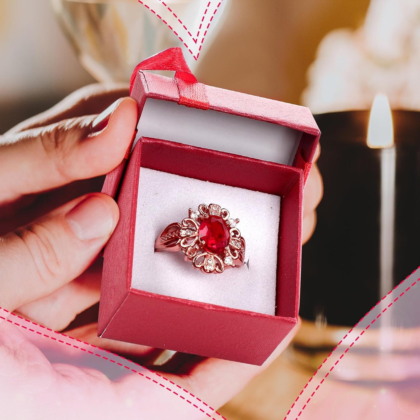 72 Pcs Ring Boxes 1.6 x 1.6 In Hard Cardboard Jewelry Box with Ribbon Bow Small Jewelry Gift Cases for Small Business(Rose Color)