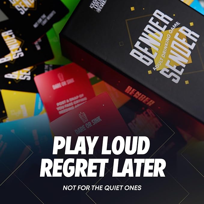 Bender Sender Adult Party Game – Party Card Game for Adults 21+ | 500+ Bold Challenges & Icebreakers | Game Night for Groups & Friends