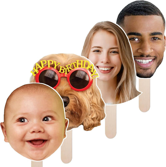 Custom Big Head Cutout – Made in USA 6" to 48",Personalized Face Cardboard Sign, Giant Photo Prop for Birthday, Graduation, Sports Events, Party Decorations (6"-48")
