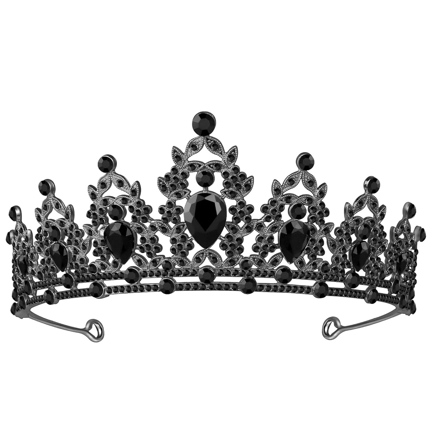 Tiara Crown for Women, Queen Tiara for Birthday Prom Bridal Party Custome Black