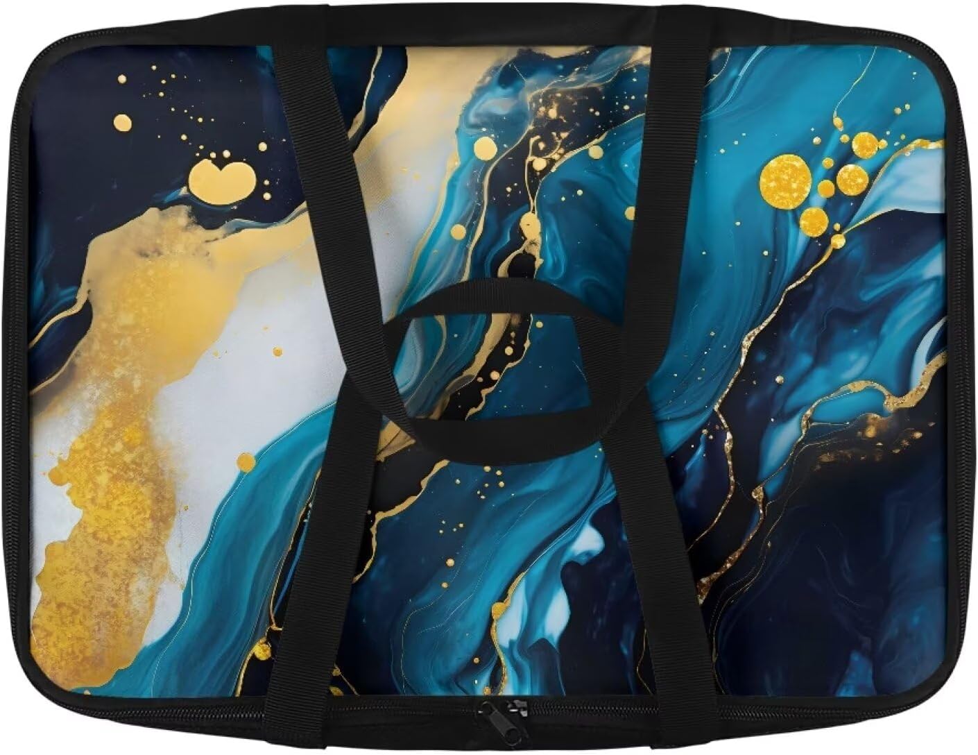 Marble Print Insulated Casserole Carriers Lasagna Holder Tote Reusable Hot Cold Food Carrier with Heat Resistant Lining for Hot or Cold Food Travel Potluck Parties Picnic Cookouts Beach
