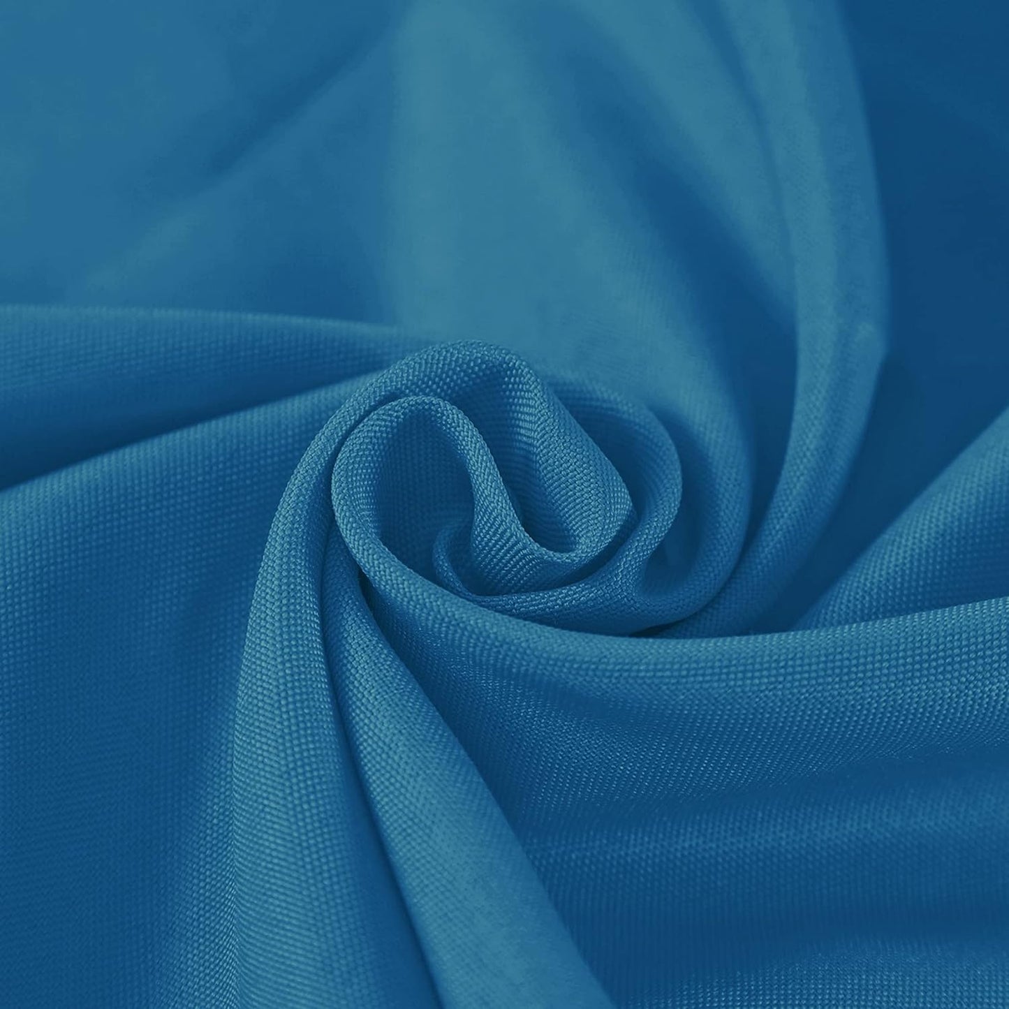 60 inch Round Tablecloth Washable Polyester Table Cloth Decorative Table Cover for Wedding Party Dining Banquet（60 inch,Mediterranean Blue）