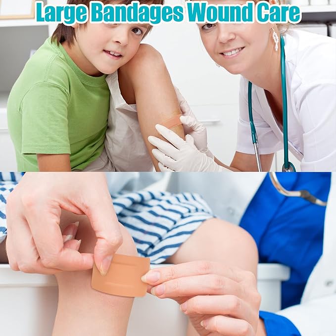 Lounsweer 720 Pcs Assorted Bandages Variety Pack Bulk First Aid Kit Refill Supplies Flexible Fabric Adhesive Breathable Fingertip Knuckle Spot Bandages Waterproof for Arms Knees Wound Care Scrapes