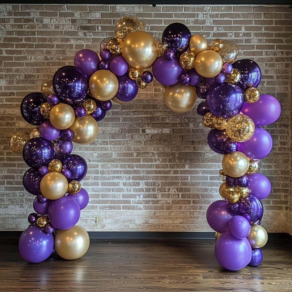 Purple Balloons 60 PCS 12 Inch Dark Purple Balloons Royal Purple Balloons for Birthday Party Baby Shower Wedding Graduation Halloween Holiday Party Decoration