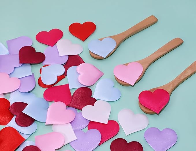 ONLYKXY 200Pcs 3.5cm Big Sponge Confetti Decor Glitter Flower Heart Shape Petals Table Decoration for Wedding Party Valentine's Day Scatter Ponge Petal Confetti (Mixed-color)