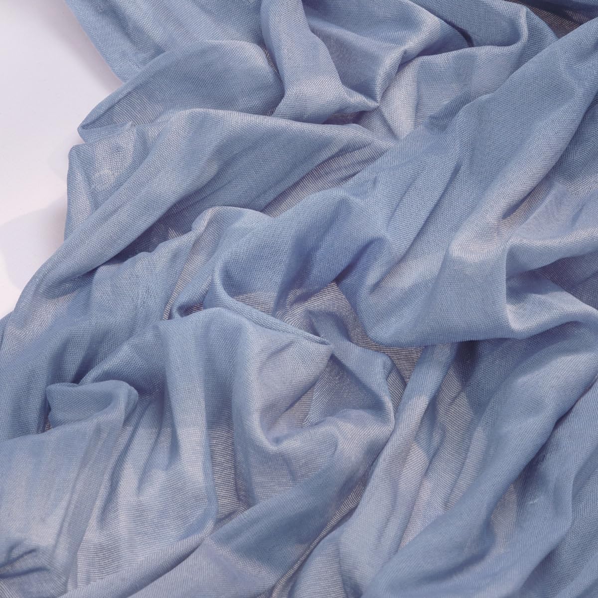Socomi 10pcs Dusty Blue Fall Thanksgiving Cheesecloth Table Runner Boho Rustic Gauze 120 inch 10FT Cheese Cloth Runner for Wedding Party Baby Shower Birthday Home Decor Holiday Decorations
