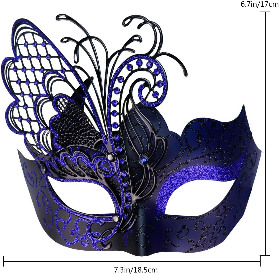 Mysterious Venetian Butterfly Lady Masquerade Halloween Party Mask Evening Prom Ball Mask Bar Costumes Accessory