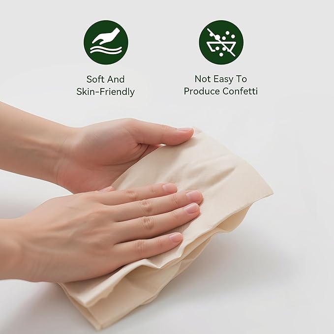 MORGIANA 100 Pcs Disposable Paper Napkins, Eco Napkins Biodegradable, Compostable Serviettes, Brown Cocktail Napkins for Party, Bar, Christma（33 * 33CM）