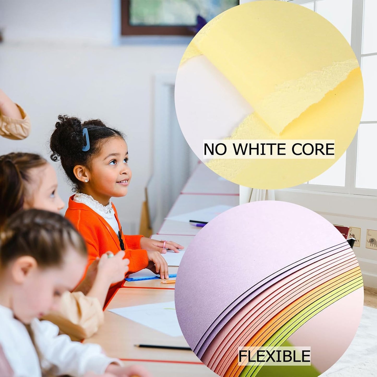 White Cardstock 8.5 x 11 Thick Paper, 40 Sheets 65 LB/180 GSM, Cardstock Printer Paper for Invitations, Menus, Wedding, DIY Cards, Kids School Supplies