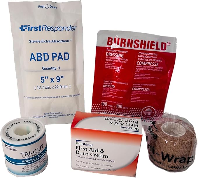 Restaurant Metal First Aid Cabinet, Wall Mountable (Class B with Tablets - 4SBB, Refills | Without Cabinet)