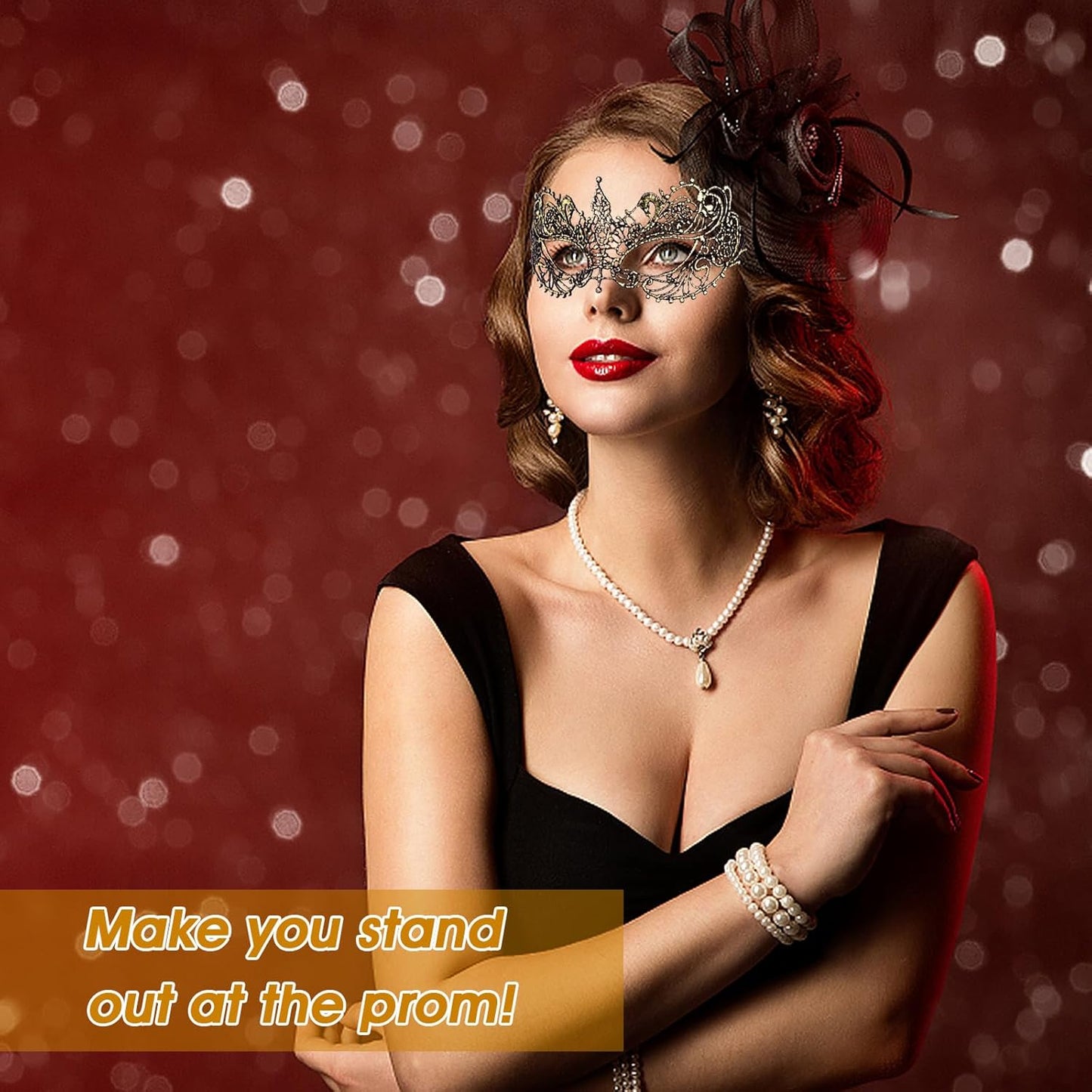 3 Pcs Adult Masquerade Mask Mysterious Fun Lace Masks for Couples Women Man Lace Headpiece Disguise for Costumes