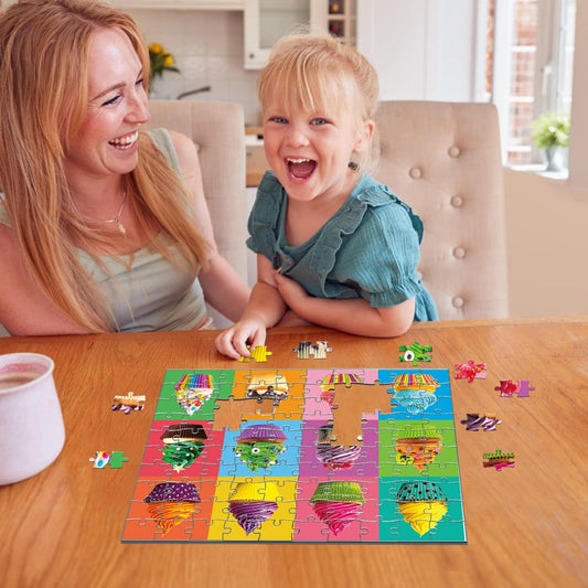100 Piece Donuts Jigsaw Puzzle for Kids Teens Age 4-8 Gift Family Time (Cupcakes)