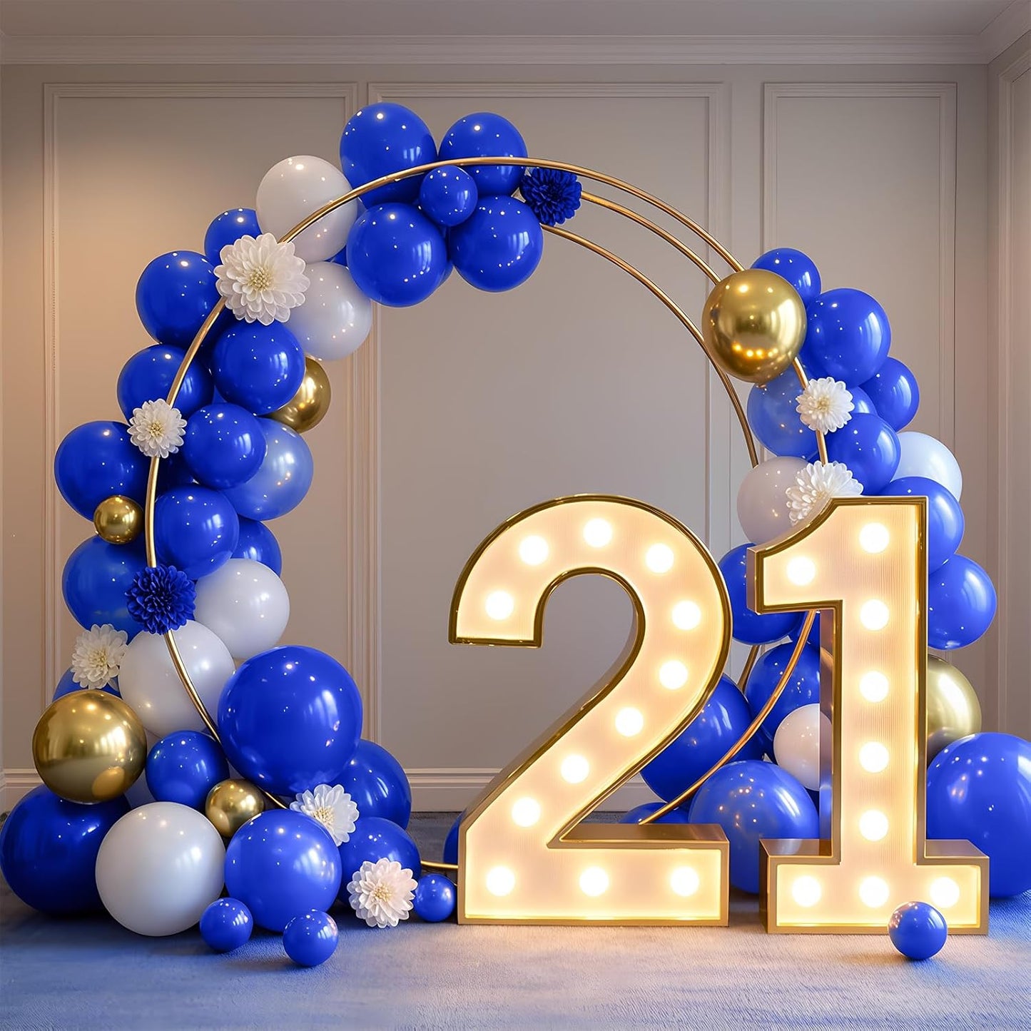Royal Blue Balloons 100 Pack 12 Inch Blue Latex Balloons for Graduation Baby Shower Wedding Birthday Party Decorations