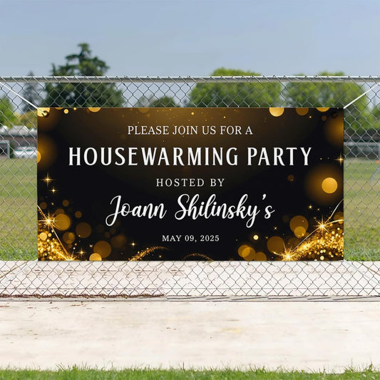 Personalized Housewarming Party Welcome Banner Decorations Double Sided Printing And Various Sizes #12