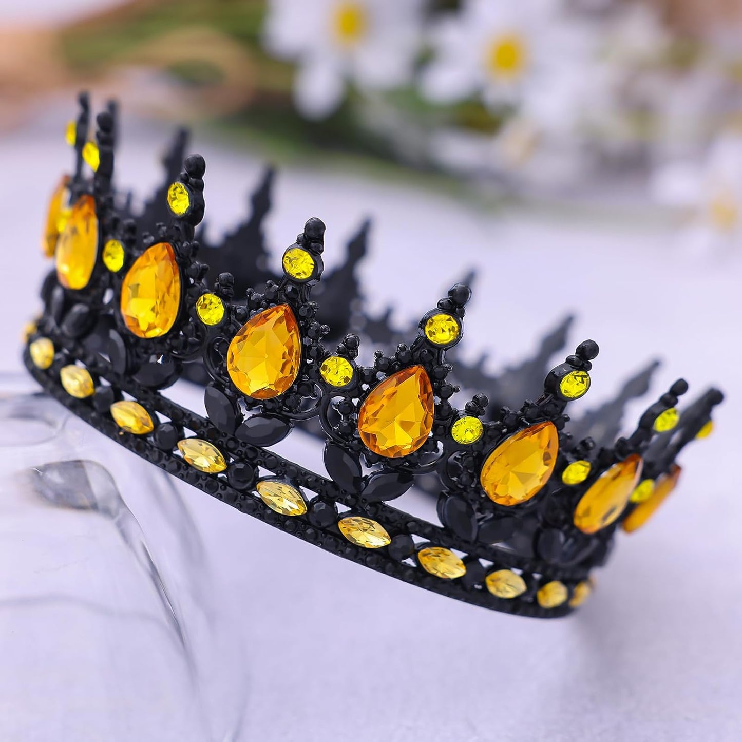 Queen Crown for Women Crystal Tiara for Girl Rhinestone Wedding Headband for Bride Hair Accessories for Halloween Costume Birthday Party Prom Gifts
