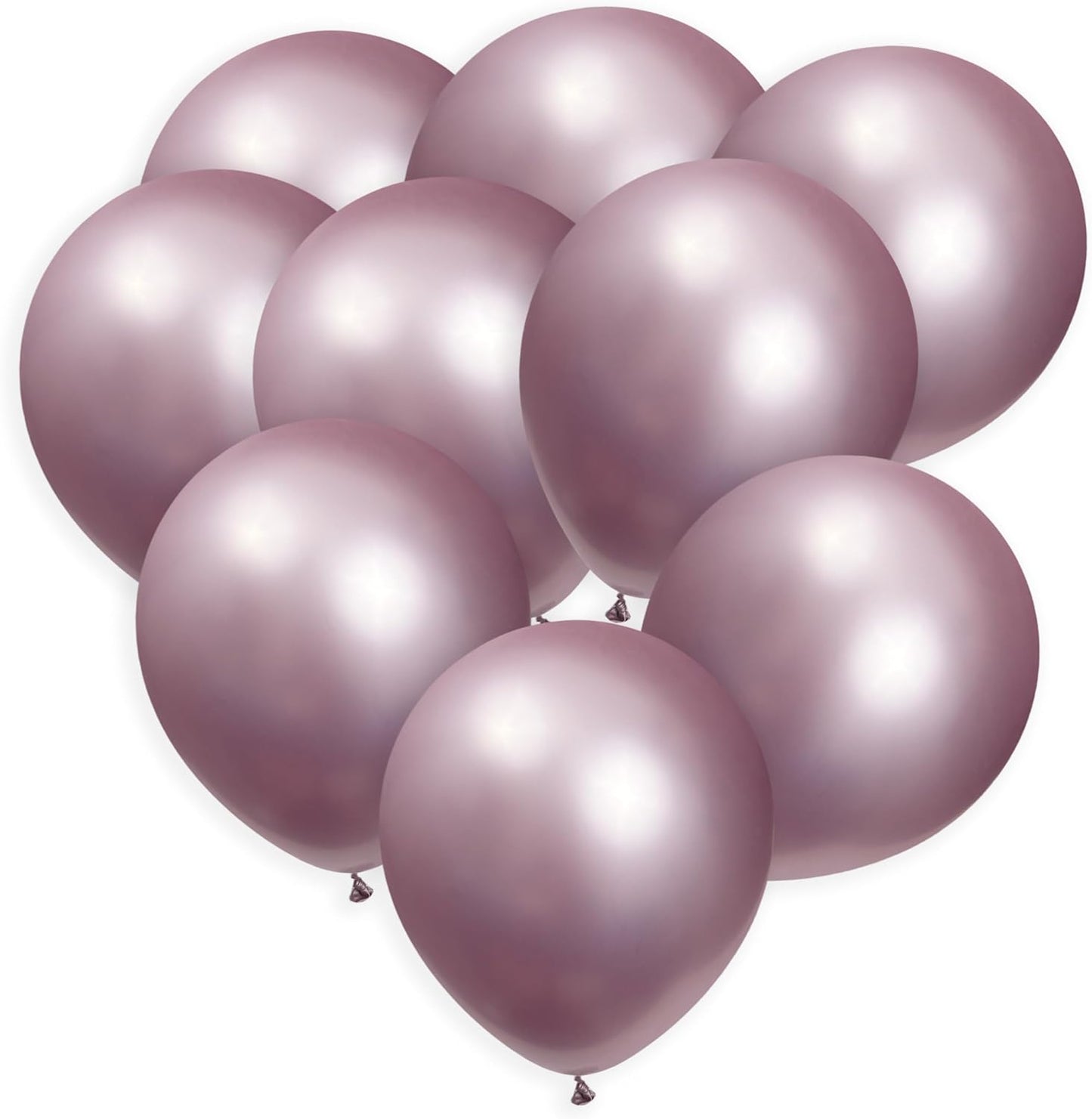 Metallic Pink Balloons 100 Pack, 12 Inch Chrome Pink Balloons For Birthdays, Weddings, Baby Showers, Holidays