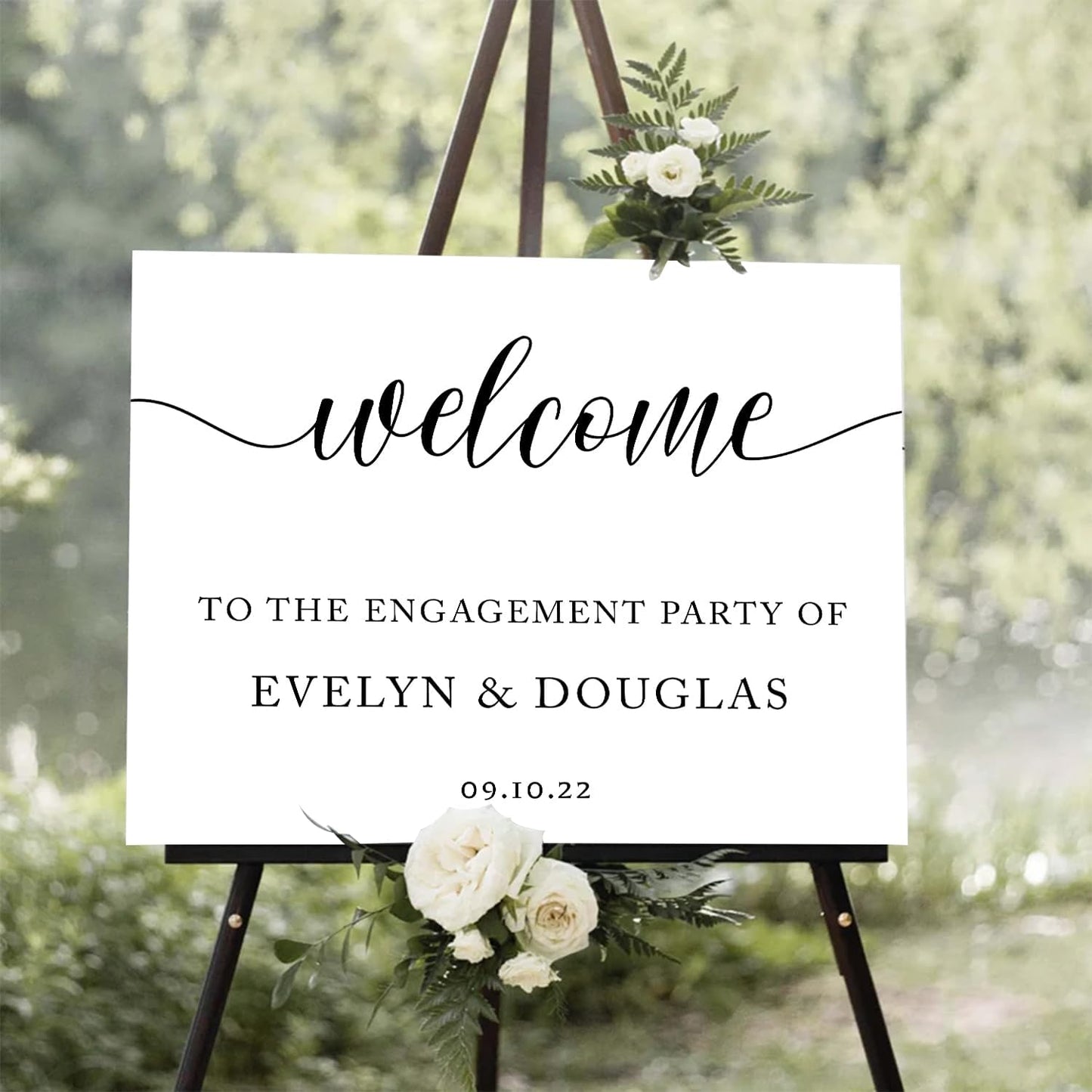 Welcome To Our Engagement Party Sign, Engagement Party Sign, Horizontal Engagement Sign, Welcome To Our Wedding Sign, Engagement Signs For A Party