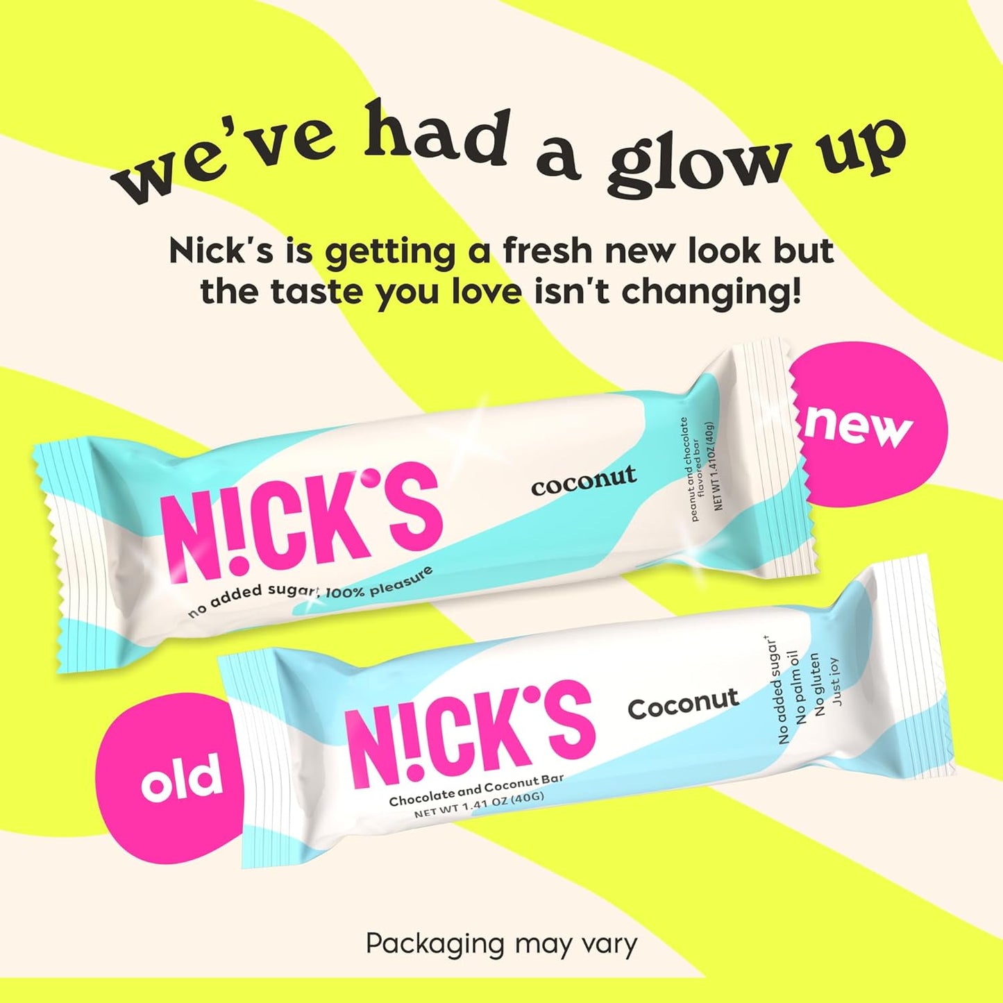 Nick’s Keto Chocolate Candy Bars Bundle, Coconut & Peanuts n Fudge, 15 x 40g Each – No Added Sugar, 3g Net Carbs, Gluten Free, Only 160–180 Calories, Low Carb Candy Snack, 30 Bars total