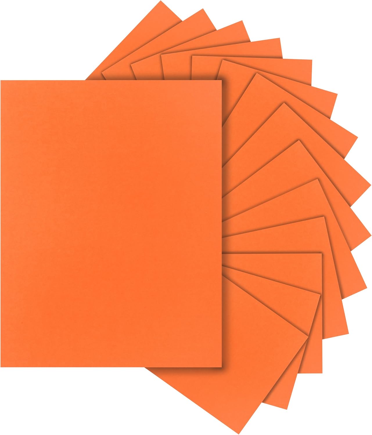 40 Sheets Orange Cardstock 8.5 x 11 for Halloween, 75lb Premium Pumpkin Paper Card Stock for DIY Cards Making, Certificates, Invitations, Scrapbooking, Party Decorations