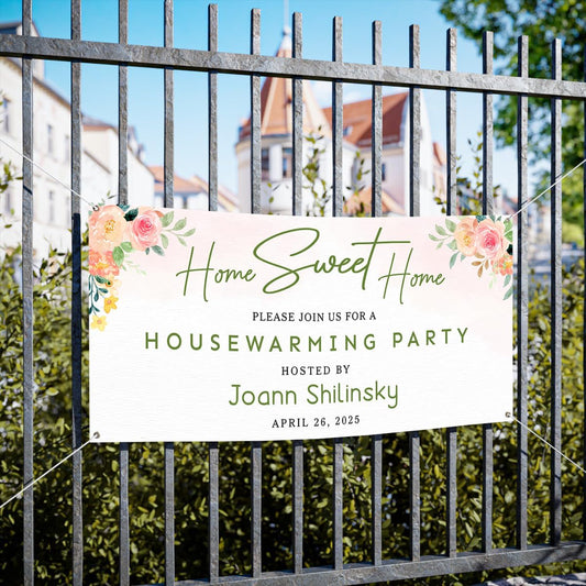 Personalized Housewarming Party Welcome Banner Decorations Double Sided Printing And Various Sizes #18