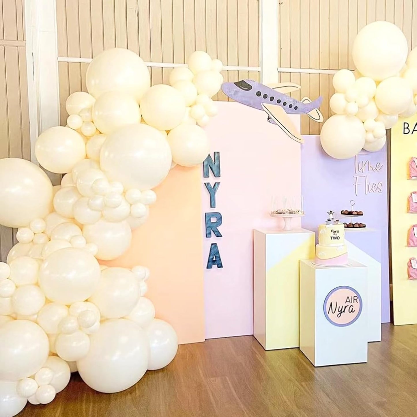 Ivory White Balloons - Ivory White Balloons Different Sizes 18 12 10 5 Inches, Whites Balloon Garland Arch for Safari Party Birthday Baby Shower Bridal Shower Neutral Decorations(IvoryWhite)