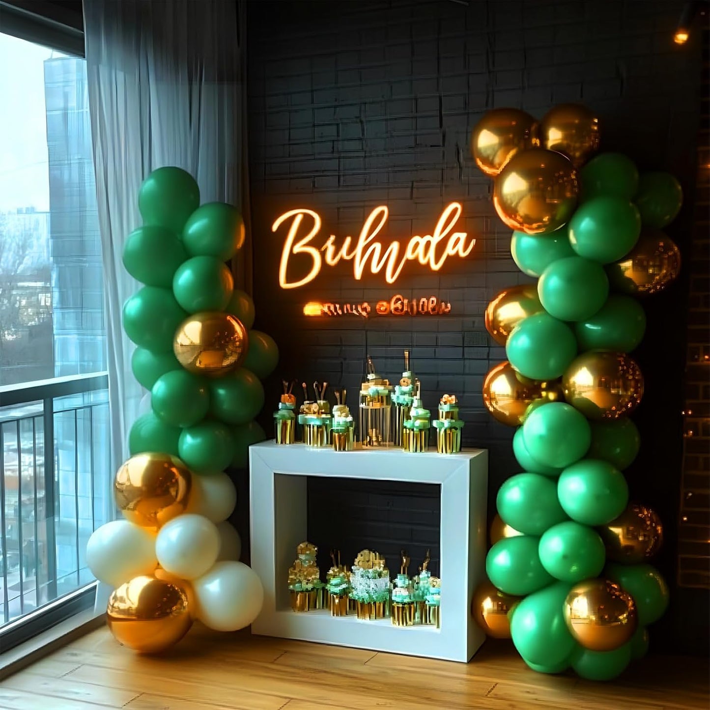 Green Latex Balloons, 150pcs 5 inches Dark Green Round Helium Balloons for or Dark Green Themed Wedding Graduation Anniversary Birthday Party Backdrop Decorations