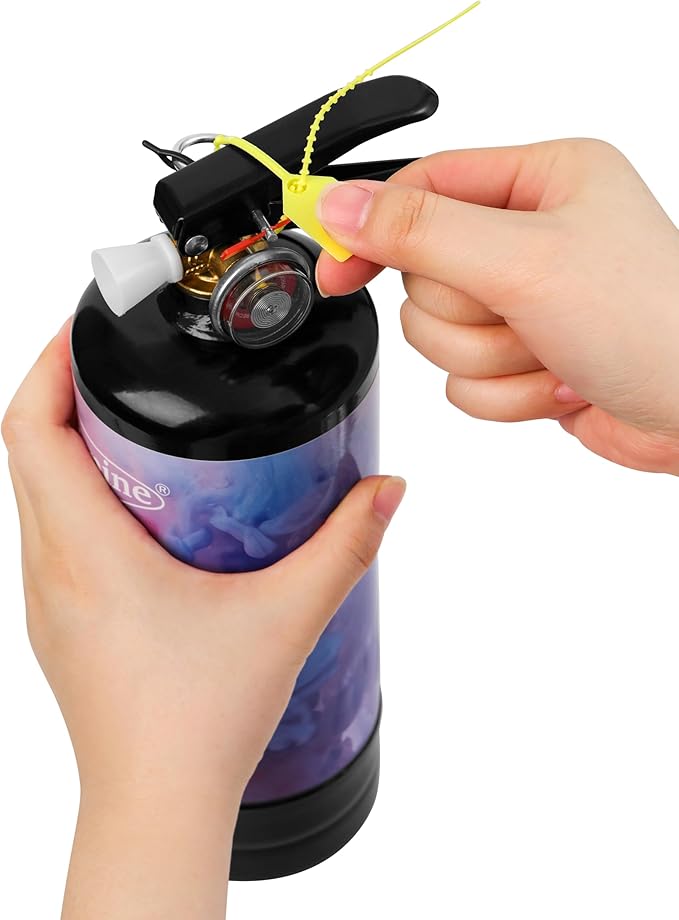 Giant Gender Reveal Fire Extinguisher (2 Pack), 2lb Color Powder Cannon Blasts 20+ Feet, Vibrant Pink Smoke Spray with Non-Toxic Cornstarch, Unique Handheld Party Supplies for Outdoor Baby Reveal