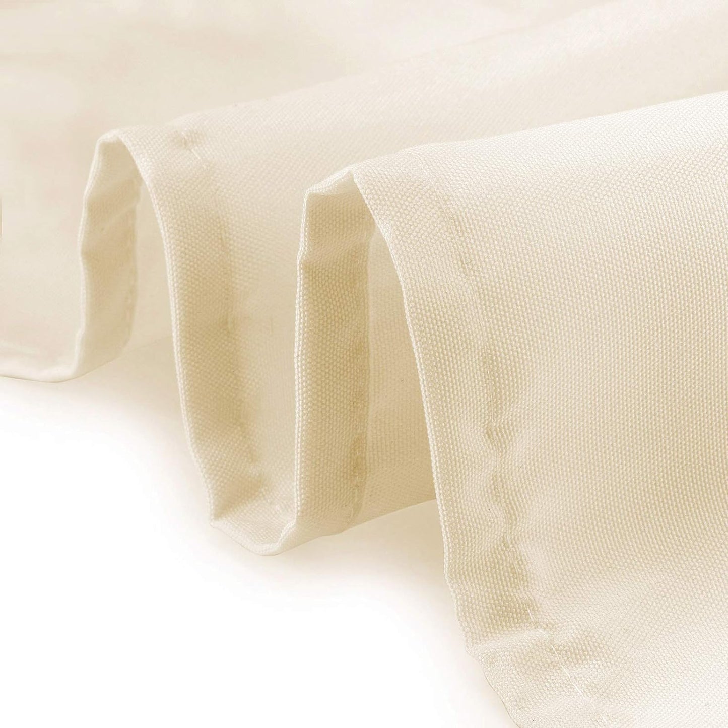 Lann's Linens - 70" x 120" Premium Tablecloth for Wedding/Banquet/Restaurant - Rectangular Polyester Fabric Table Cloth - Ivory