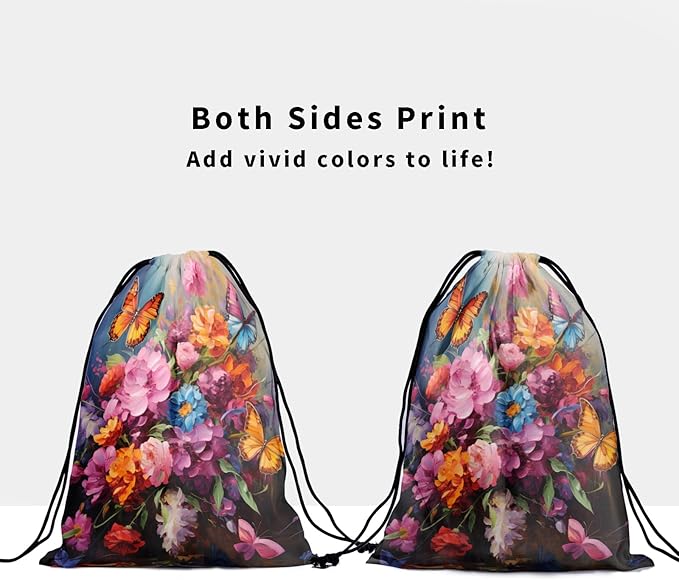 Nerxy Leaf Grip Bags for Gymnastics Tropical Leaves Grip Bag Botanical Drawstring Storage Bags