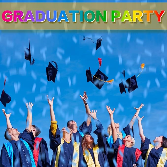 Confetti Cannon 12Pack Blue Party Popper Shooters 12 Inch Confftti Poppers for Wedding Birthday Graduation Christmas New Year Eve Party Supply Launches 20-25ft
