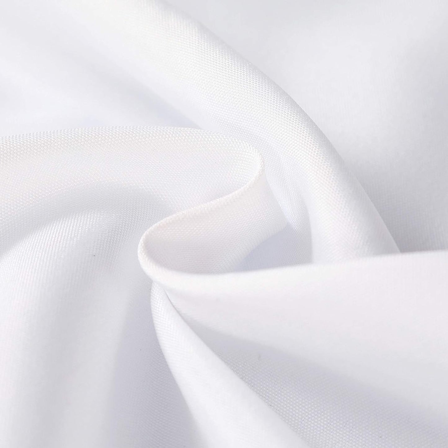 Cupuamon Rectangle Tablecloth 90x156 inch Washable Polyester Fabric Table Cloth for Wedding Party Dining Banquet Decoration（90x156, White）