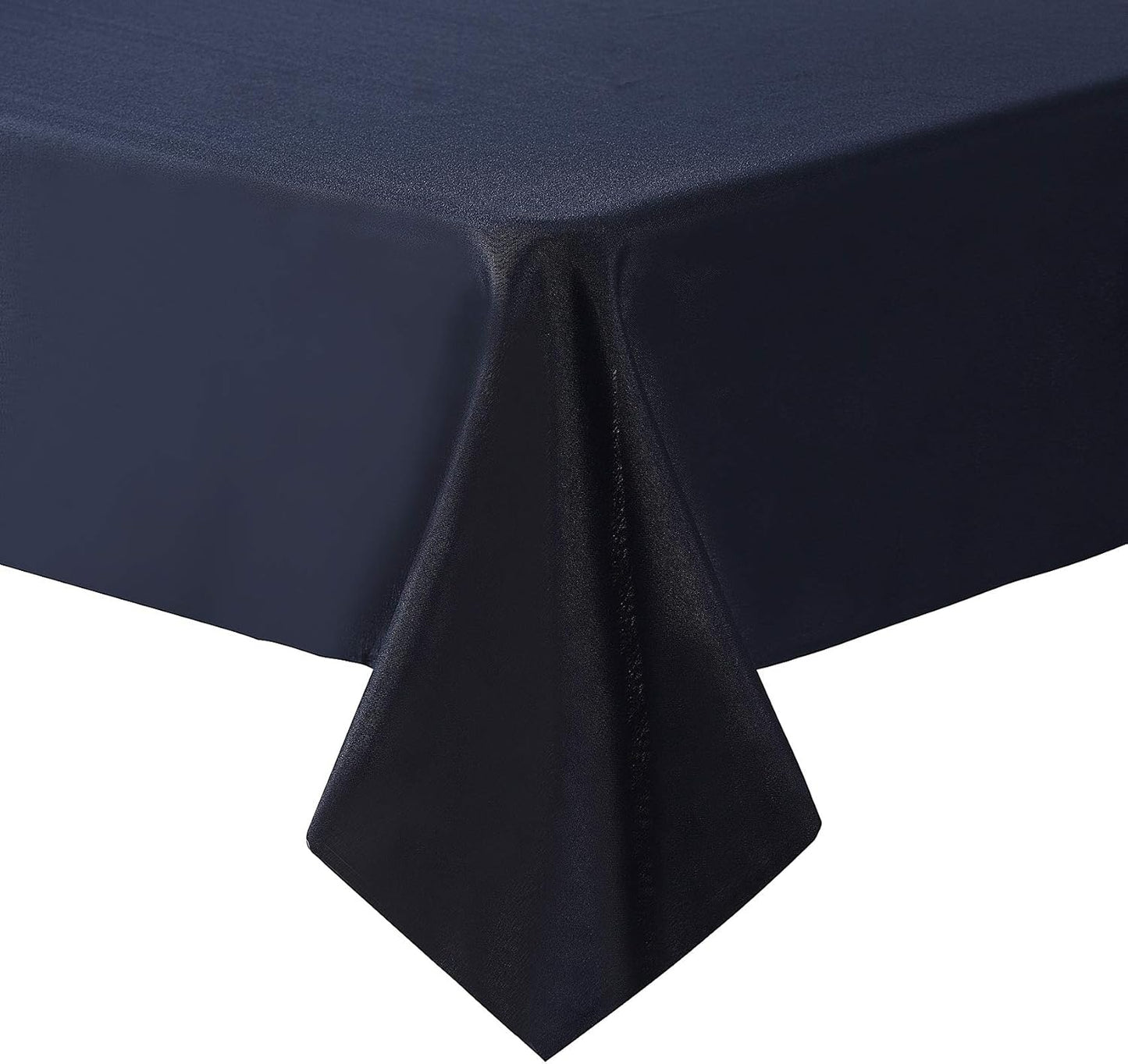 Cupuamon Square Tablecloth 90x90 inch Washable Polyester Fabric Table Cloth for Wedding Party Dining Banquet Decoration（90x90,Navy）