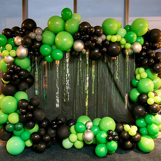 110pcs Green Balloons 12inch Green Latex Party Balloons for Graduation, Wedding, Birthday, Christmas, Baby Shower, Anniversary Party Decorations