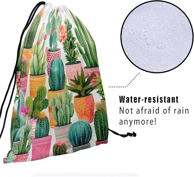 Nerxy Leaf Grip Bags for Gymnastics Tropical Leaves Grip Bag Botanical Drawstring Storage Bags
