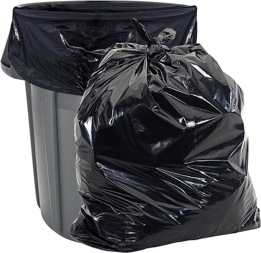 Aluf Plastics Heavy Duty 55 Gallon Trash Bags 1.5 MIL equivalent Industrial Strength Plastic 35" x 55" for 50-55 Gal Cans -Fits Toter,Carlislie Bronco (1 Pallet of 140 Cases, 7000 Count Total)
