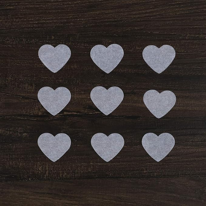 BATTIFE 7.1 Oz White Heart Shaped Confetti, 40000Pcs Tissue Paper, Table Confetti for Wedding Celebrations Party, 200 Gram