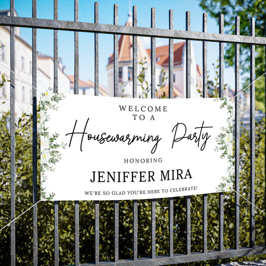 Personalized Housewarming Party Welcome Banner Decorations Double Sided Printing And Various Sizes #19