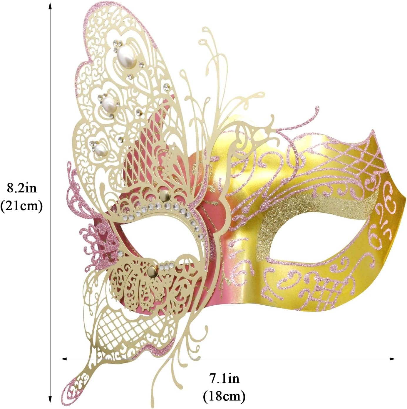 Mysterious Venetian Butterfly Lady Masquerade Halloween Party Mask Evening Prom Ball Mask Bar Costumes Accessory
