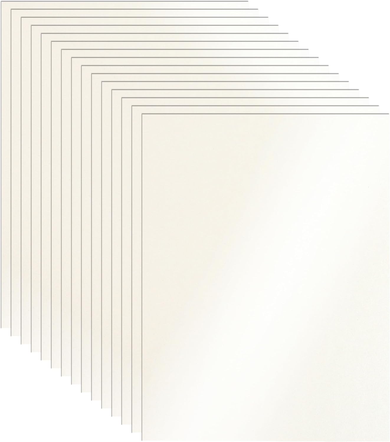 28 Sheets Cream Shimmer Cardstock 8.5 x 11 Ivory Paper, 92lb Premium Off White Paper Card Stock for DIY Cards Making, Wedding Invitations, School Crafting, Greeting Cards, Office Printing