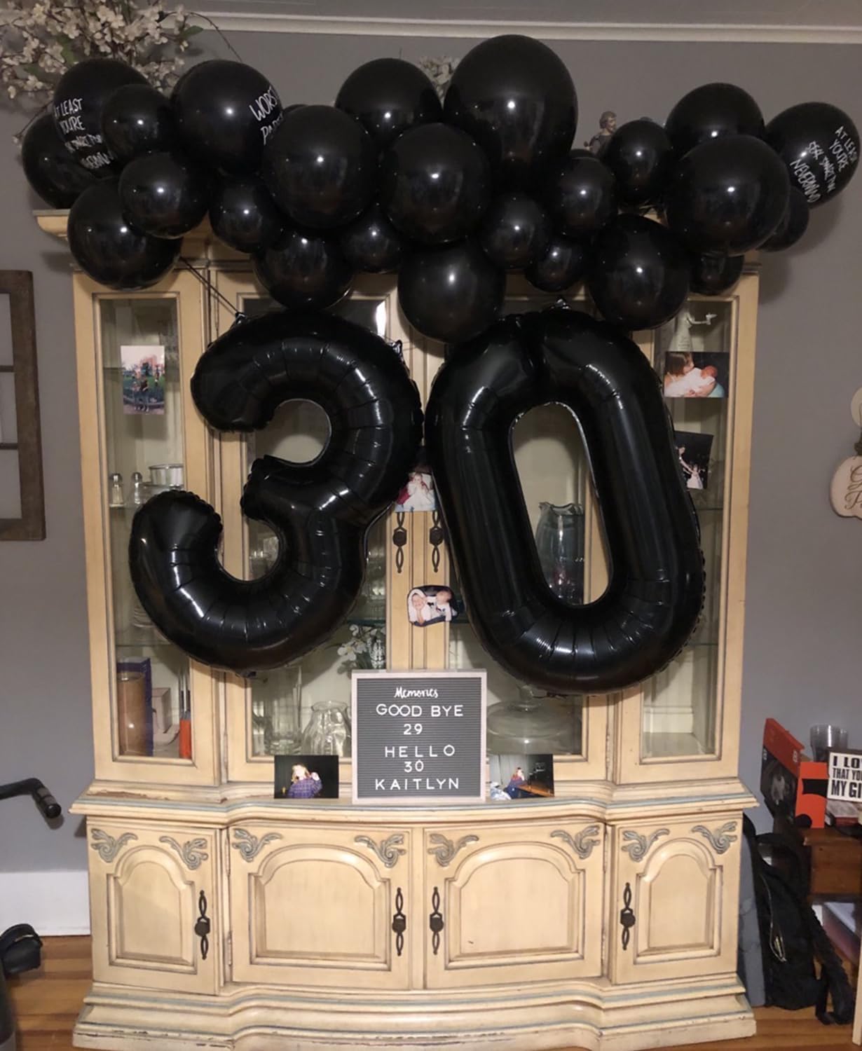 Smlpuame 40 inch Number Balloon 0-9 Black Large Number 9 Balloons,Digital Balloons for Birthday Party Celebration Decorations Supplies, Helium Foil Number Balloons for Wedding Anniversary
